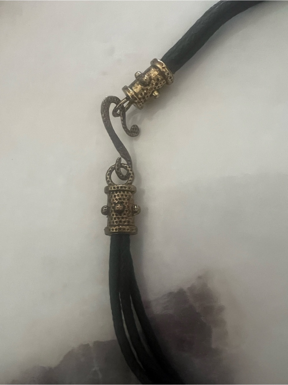 5/$25 Boho Statement Necklace - Celtic Knotwork & Dark Resin Centerpiece - Picture 4 of 4